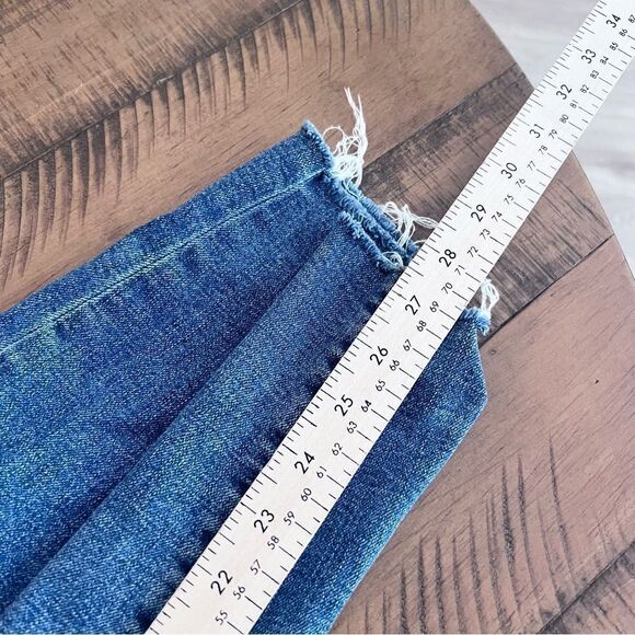 Talbots Everyday Relaxed Jeans Womens Size 14 Blue Denim Raw Hem - Picture 7 of 8